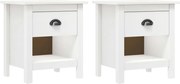 vidaXL Noptiere Hill, 2 buc., 46x35x49,5 cm, lemn masiv de pin
