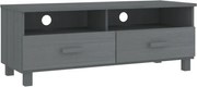 vidaXL Dulap TV „HAMAR”, gri închis, 106x40x40 cm, lemn masiv de pin