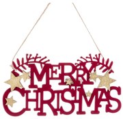 Decorațiune suspendată pentru Crăciun din lemn 22 cm Merry Christmas – Casa Selección