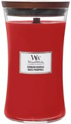 Lumânare parfumată vază mare WoodWick Crimson Berries, 609 g
