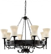 Candelabru stil rustic Cartwheel 8L 0818-8BK SRT