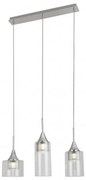 Lustra LED stil modern Candice 3L crom/transparent