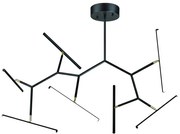 Lustra cu brate directionabile LED dimabil Parris negru