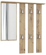 Shannan Paris, cuier cu oglindă, stejar