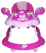 Premergator Reglabil in 3 Trepte NOVOKIDS™ Happy Duck , Ratusca, Pliabil, 8 Roti, Cu Melodii, Roz