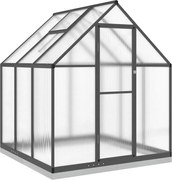 vidaXL Sere cu cadru de bază, antracit, 169x169x202 cm, aluminiu