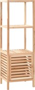 vidaXL Dulap depozitare baie, 39,5x35,5x123 cm, lemn de nuc masiv