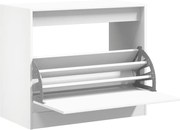 vidaXL Pantofar, alb, 80x42x69 cm, lemn prelucrat