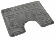 Covoraș pentru WC Kvalitex, Cadru gri, 60 x 50 cm