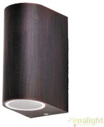 Aplica dubla de perete exterior finisaj antique brown, IP44 Chile 8019 RX