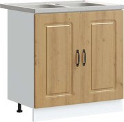 vidaXL Dulap de bucătărie Kalmar Stejar Artizanal 80 x 46 x 81,5 cm