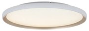 Plafoniera LED CCT, diametru 60cm, Alb-Auriu, ZB-25188