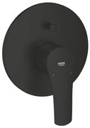 Baterie cada-dus incastrata Grohe Eurosmart negru mat fara corp ingropat
