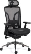 Scaun ergonomic SYYT 9506 negru, șezut culisabil și reclinare 135°