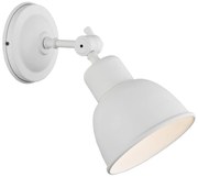 Aplica de perete reglabila stil industial EUFRAT alba