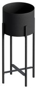 Suport metalic pentru flori GED-026, Mono black