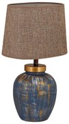 Lampă de masă 1xE27/40W/230V albastru/bej