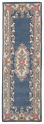 Covor din lână Flair Rugs Aubusson, 67 x 210 cm, albastru