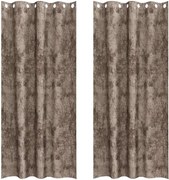 vidaXL Cortine din catifea 2 pcs Cappuccino 225 x 140 cm Catifea