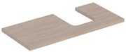 Blat pentru lavoar Geberit One cu decupaj in dreapta 105 cm stejar bej