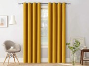 Draperie galbena OXFORD 140x250 cm Agatat: Inele metalice
