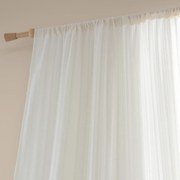 Perdea albă din bumbac 140x122 cm Zofia Broderie Anglaise – Pineapple Elephant