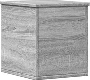 vidaXL Cutie de depozitare, gri sonoma, 30x35x35 cm, lemn prelucrat