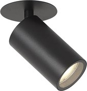 Spot încastrat modern negru GU10 50mm IP44 - Chels