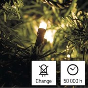 Ghirlandă luminoasă LED pentru exterior, 180 LED / 23 m, IP44, alb cald