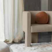 Fotoliu design bej MILU