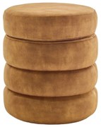 Bancheta cu spatiu de depozitare, Catifea Galben-Mustar, VOQUE 50cm A-46693 VC