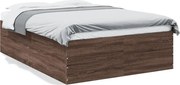 vidaXL Cadru de pat, stejar maro, 120x200 cm, lemn prelucrat
