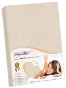 Cearșaf de pat din frotir Bellatex Kamilka natur, 180 x 200 cm