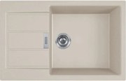 Chiuveta bucatarie compozit Franke Sirius Avena 1 cuva cu picurator 78x50 cm tectonite finisaj bej mat