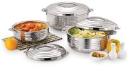 Set 3 Caserole Termice din Inox, 3L + 5L + 7,5L,Designer