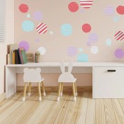 Autocolante de perete - cercuri decorative II.