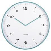 Karlsson 6011BL ceas de perete design, albastru,diametru 40 cm