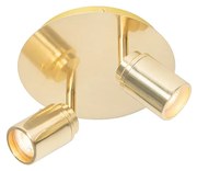 Spotlight modern pentru baie din alamă cu 2 lumini IP44 - Ducha