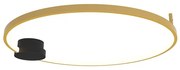 Lustra aplicata LED design inelar Ring auriu, 60cm