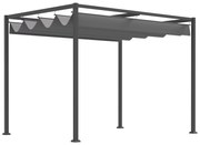 Outsunny Foisor Pergola cu Panza Glisanta pentru Exterior, 298 x 213 x 222 cm | Aosom Romania