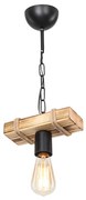 Plafonieră neagră/în culoare naturală 10x20 cm – Squid Lighting