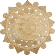 vidaXL Covor manual din iută împletită, 90 cm