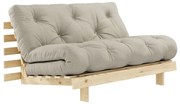 Canapea extensibilă bej 140 cm Roots - Karup Design