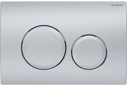 Clapeta de actionare Geberit Delta20 crom mat cu 2 volume de apa Crom mat