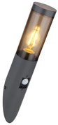 Aplica de perete pentru iluminat exterior cu senzor de miscare design modern IP44 Boston antracit