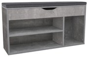 Pantofar (dulap pantofi) Filesas (beton + negru) . 1116341