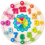 Jucarie din lemn - Ceas didactic cu matematica