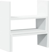 vidaXL Organizator birou, alb, 40x17x41 cm, lemn prelucrat