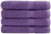 vidaXL Prosoape premium SOLUND 4 buc. violet 100x200 cm 600 gsm