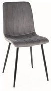 Scaun Alan velvet gri Blu14